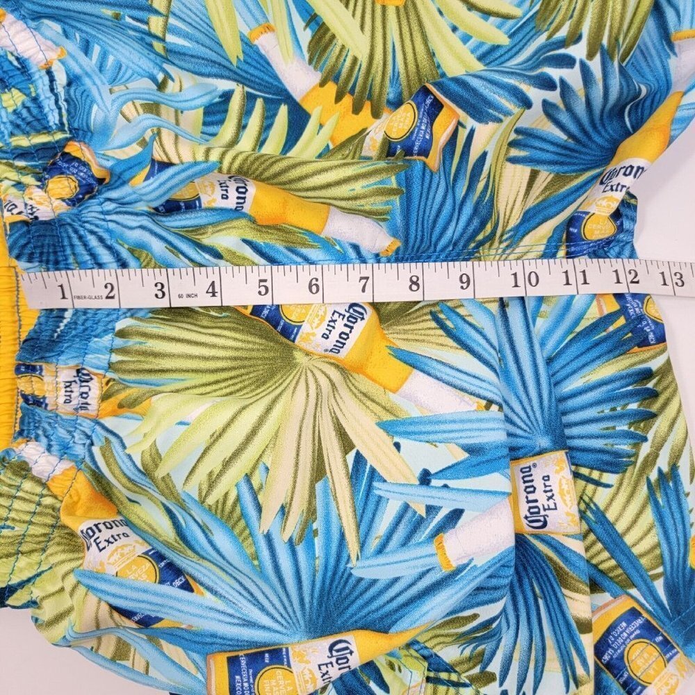 Corona Extra Beer Bottle Tropical Swim Trunks Board Shorts Mens Small Beach - Picture 11 of 12